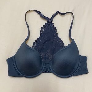 Charcoal Lace Racerback Victoria’s Secret Bra